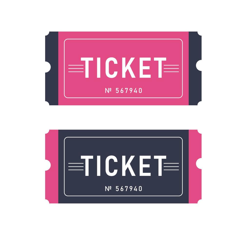 kaartjes voor evenementen. sjabloon ticket. vector