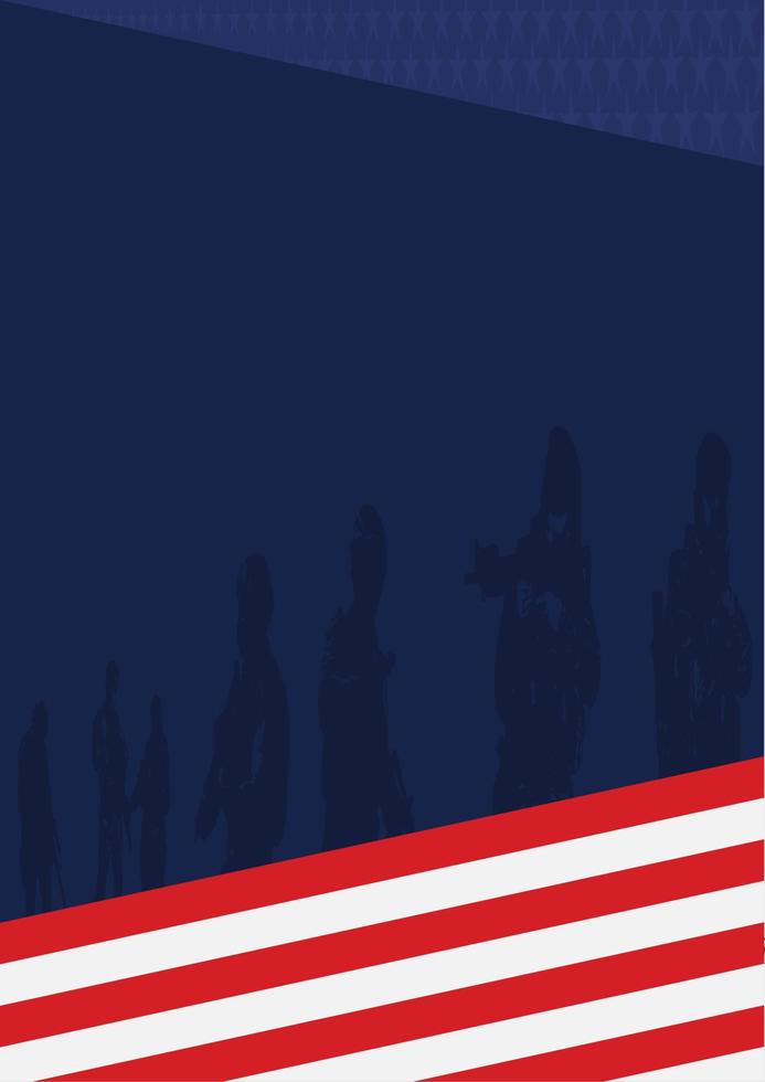 Amerikaans nationaal vakantie poster of Hoes ontwerp sjabloon. geschikt naar worden geplaatst Aan inhoud met dat thema vector
