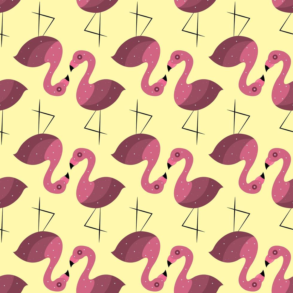 roze flamingo patroon , illustratie, vector Aan wit achtergrond