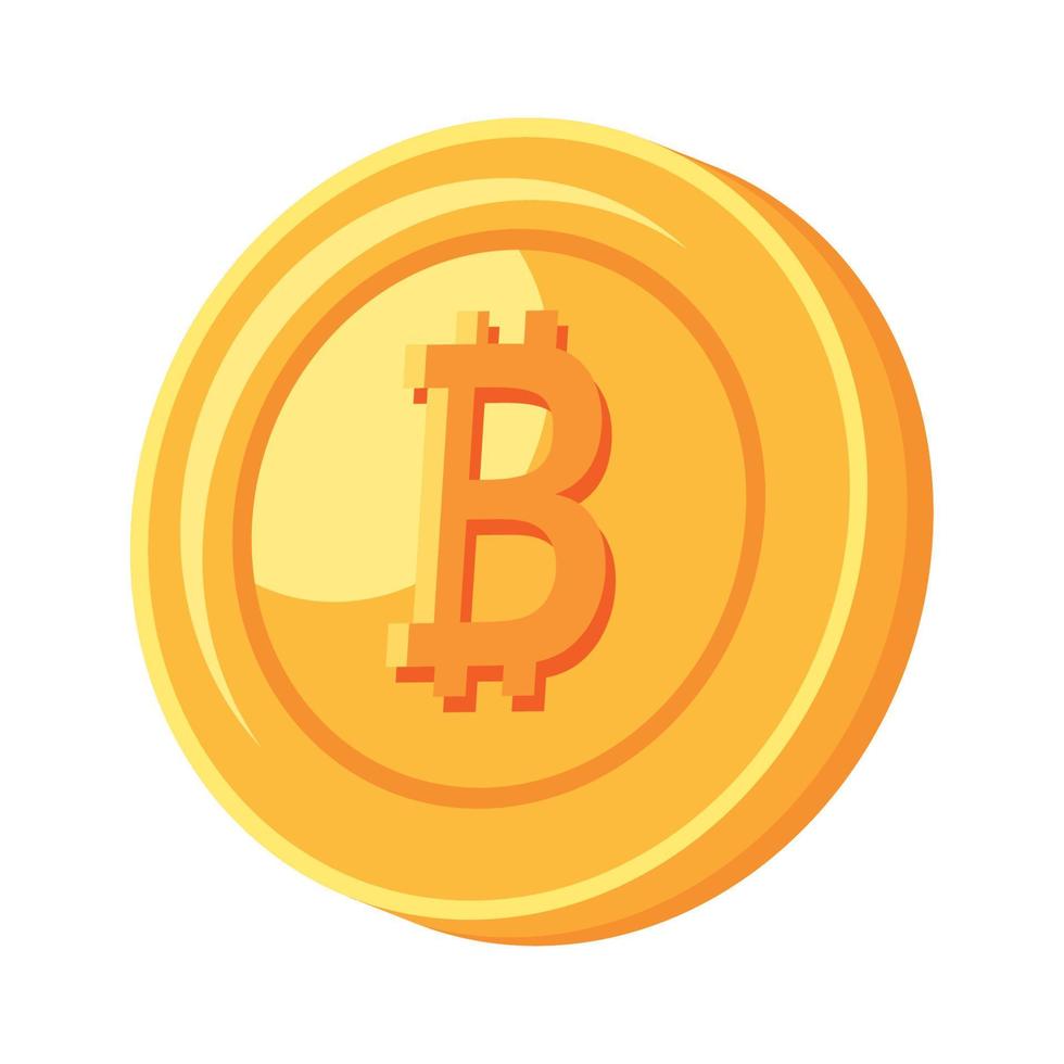 gouden bitcoin crypto vector