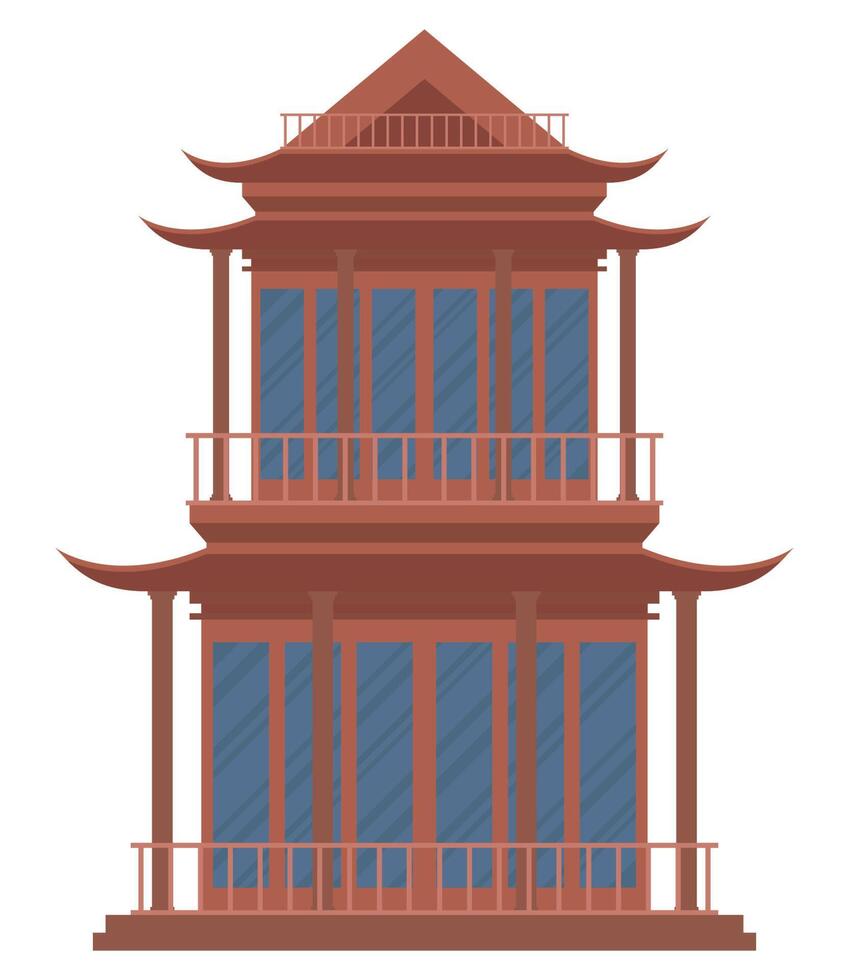 Japans pagode beroemd mijlpaal vector