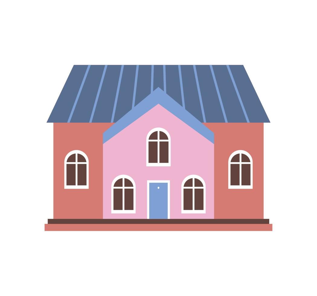 huis geïsoleerd pictogram vector
