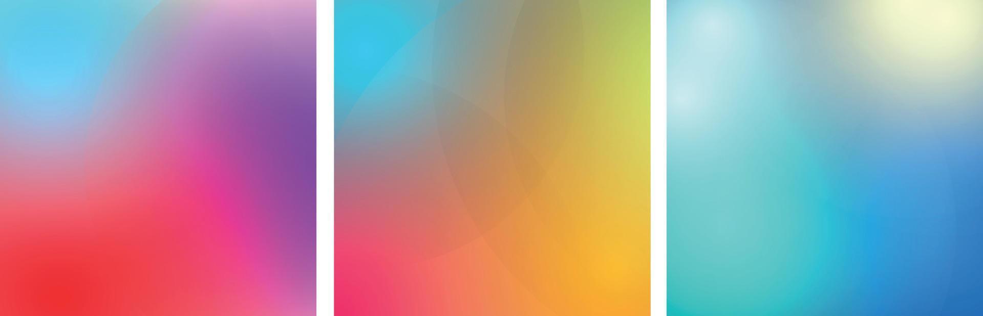 instagram post verzameling helling pastel kleurrijk vector