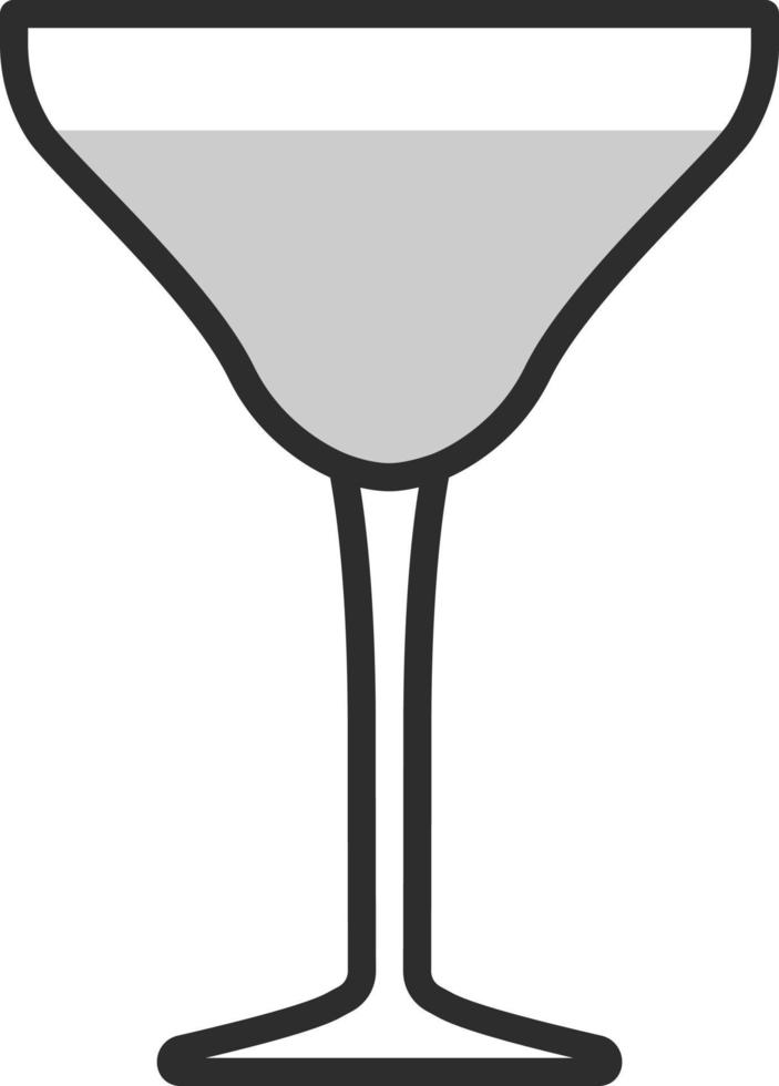 martini glas, illustratie, Aan een wit achtergrond. vector