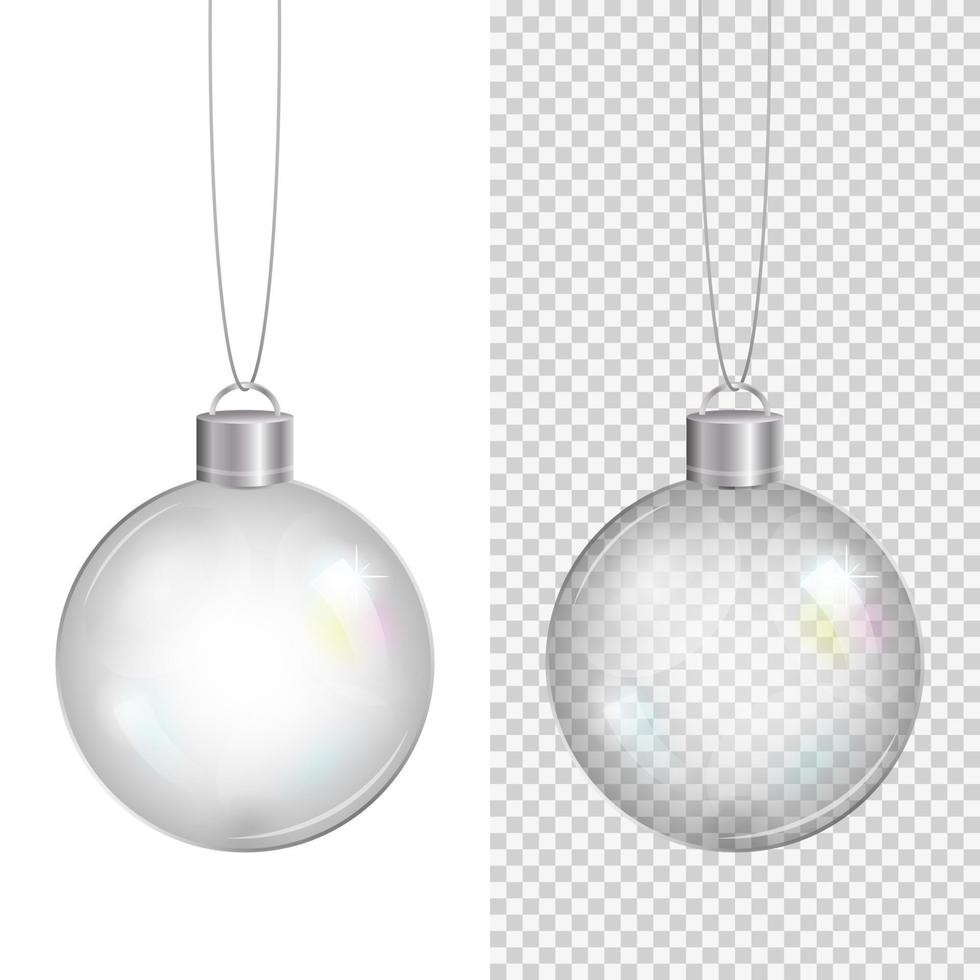 glas Kerstmis bal. vector