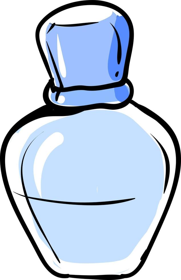 parfum fles, illustratie, vector Aan wit achtergrond.