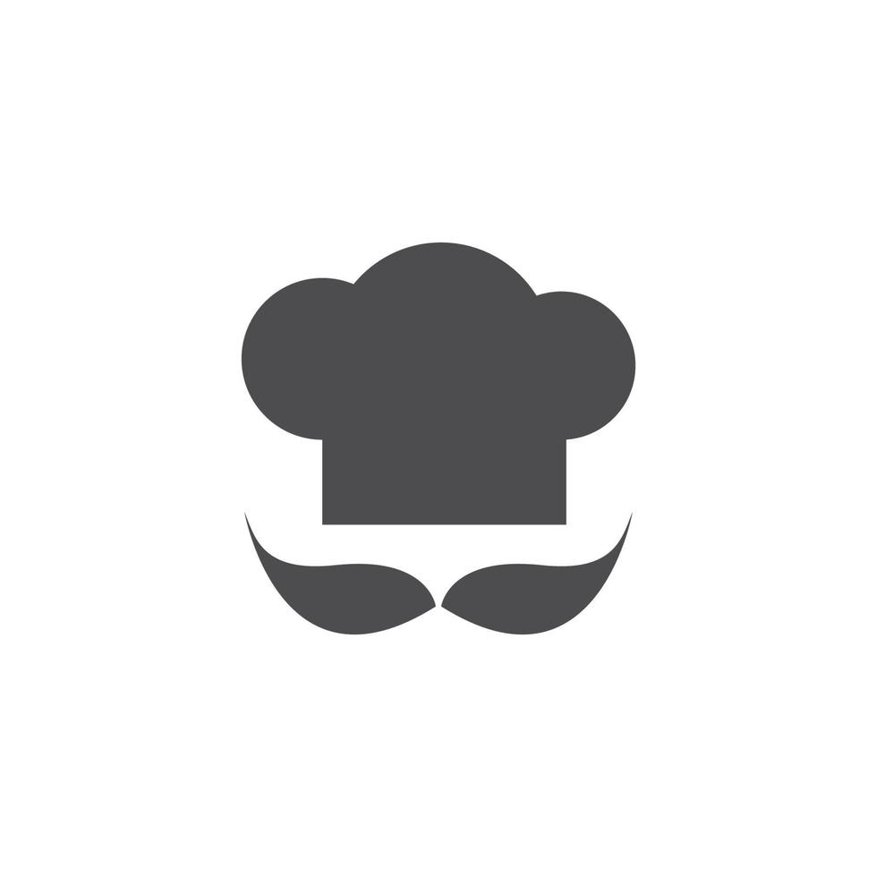 hoed chef-kok logo ontwerp vector