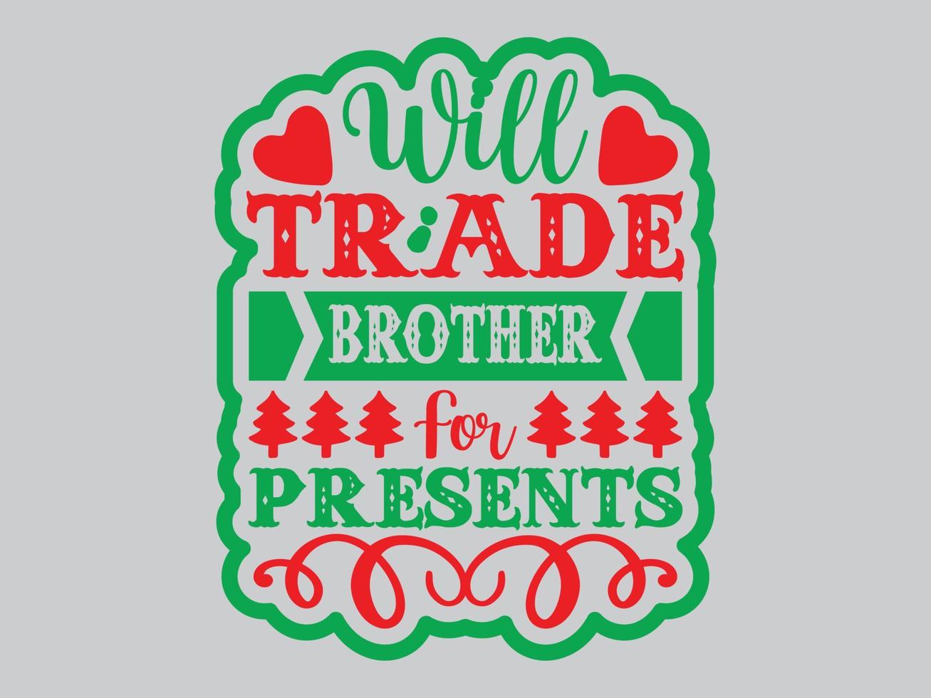 ontwerpbestand voor kerstt-shirts vector