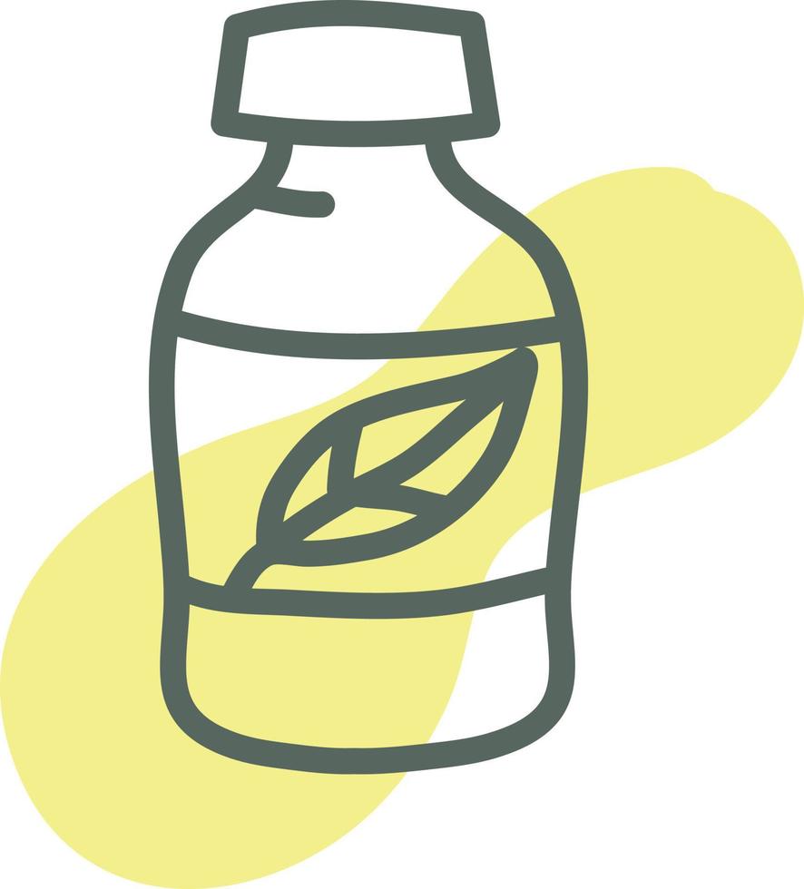 bloem zaad fles, illustratie, vector, Aan een wit achtergrond. vector