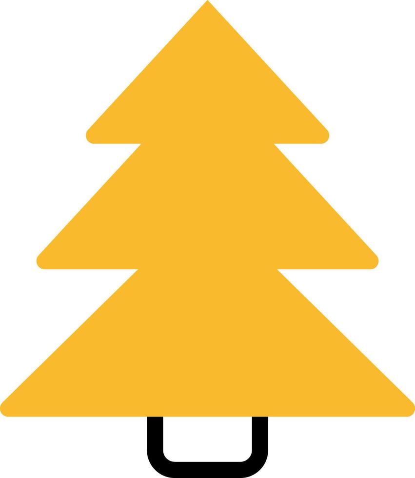 Kerstmis boom, illustratie, vector Aan een wit achtergrond.