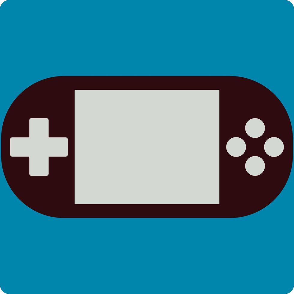 oud spel joystick, illustratie, vector, Aan een wit achtergrond. vector