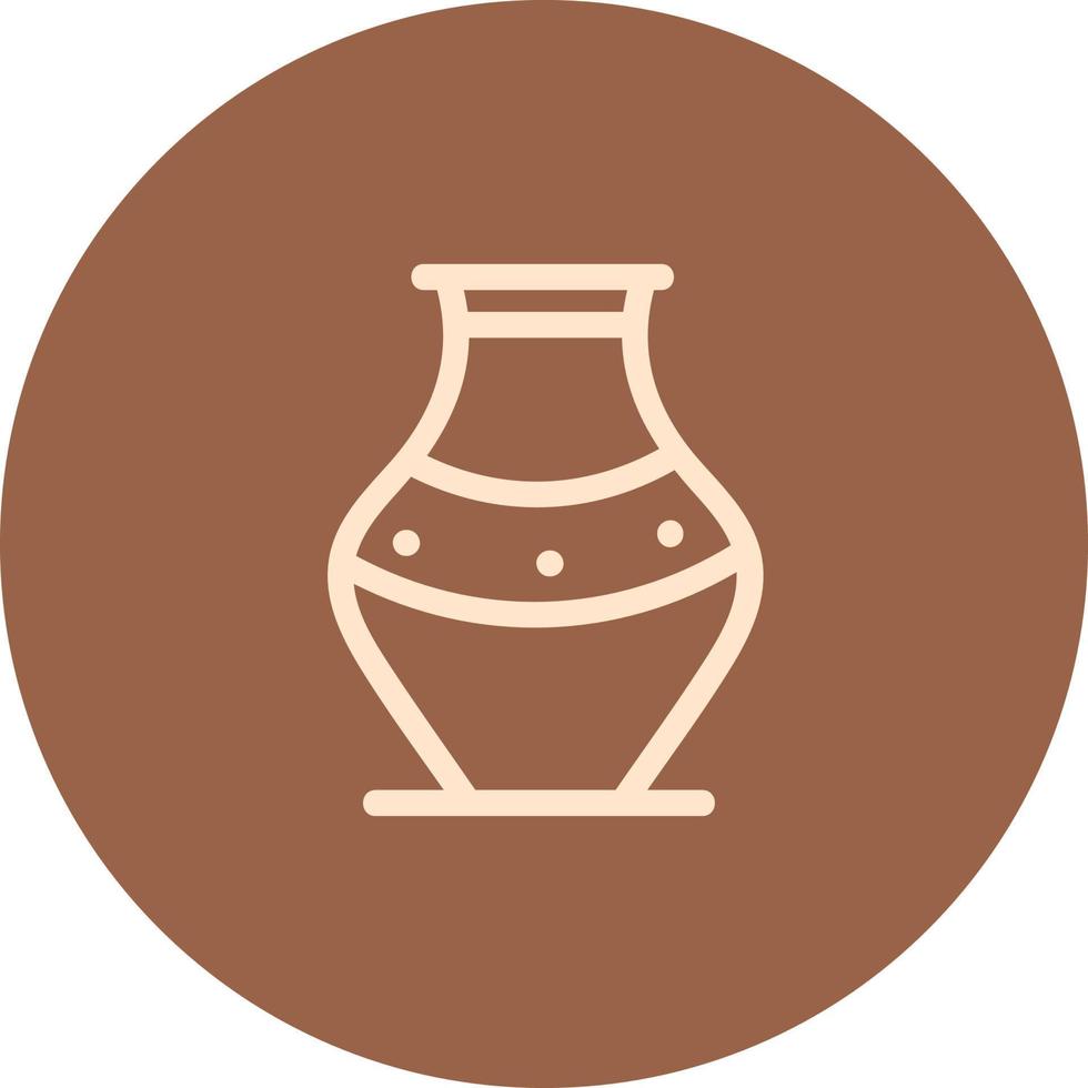 gemakkelijk oude klei vaas, illustratie, vector Aan een wit achtergrond