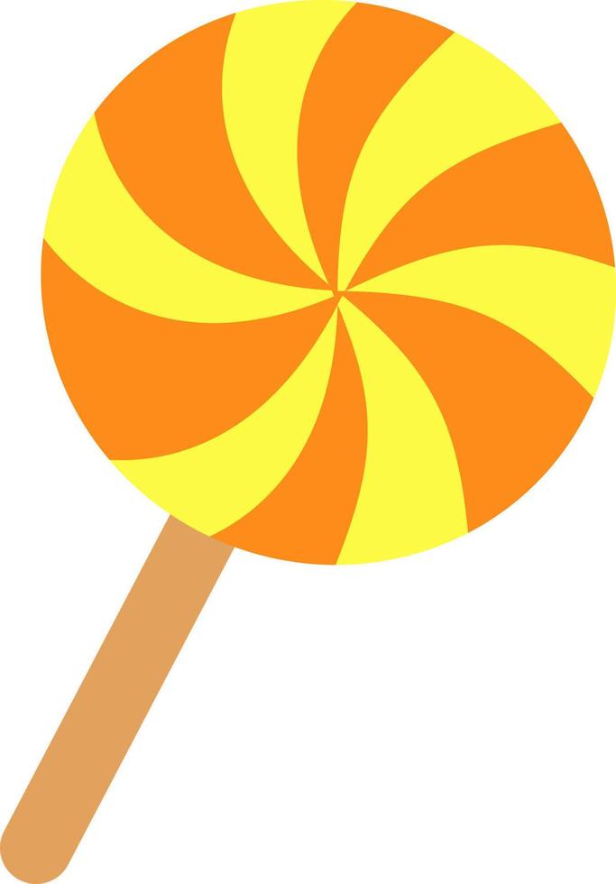 zoet lolly, illustratie, vector Aan wit achtergrond.