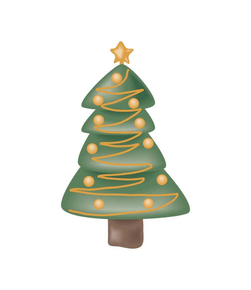 kerstboom icoon vector