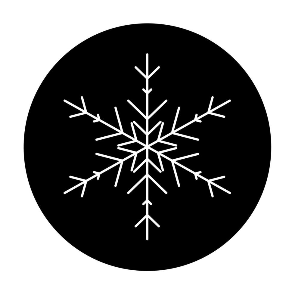 vector winter sneeuwvlok icoon. illustratie voor web