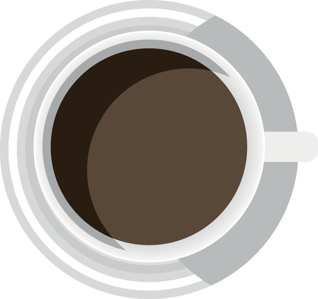 bekijk luchtfoto van koffie vector