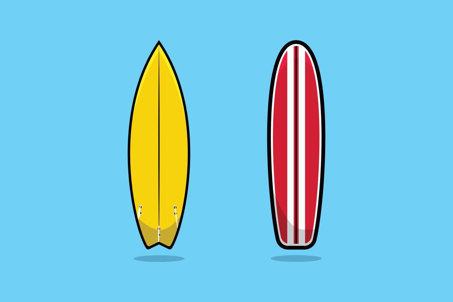 surfing bord vector icoon illustratie. zomer strand sport, vakantie icoon ontwerp concept. zwemmen voorwerpen, surfen reis, zee reizend, strand sport, zomer voorwerpen.