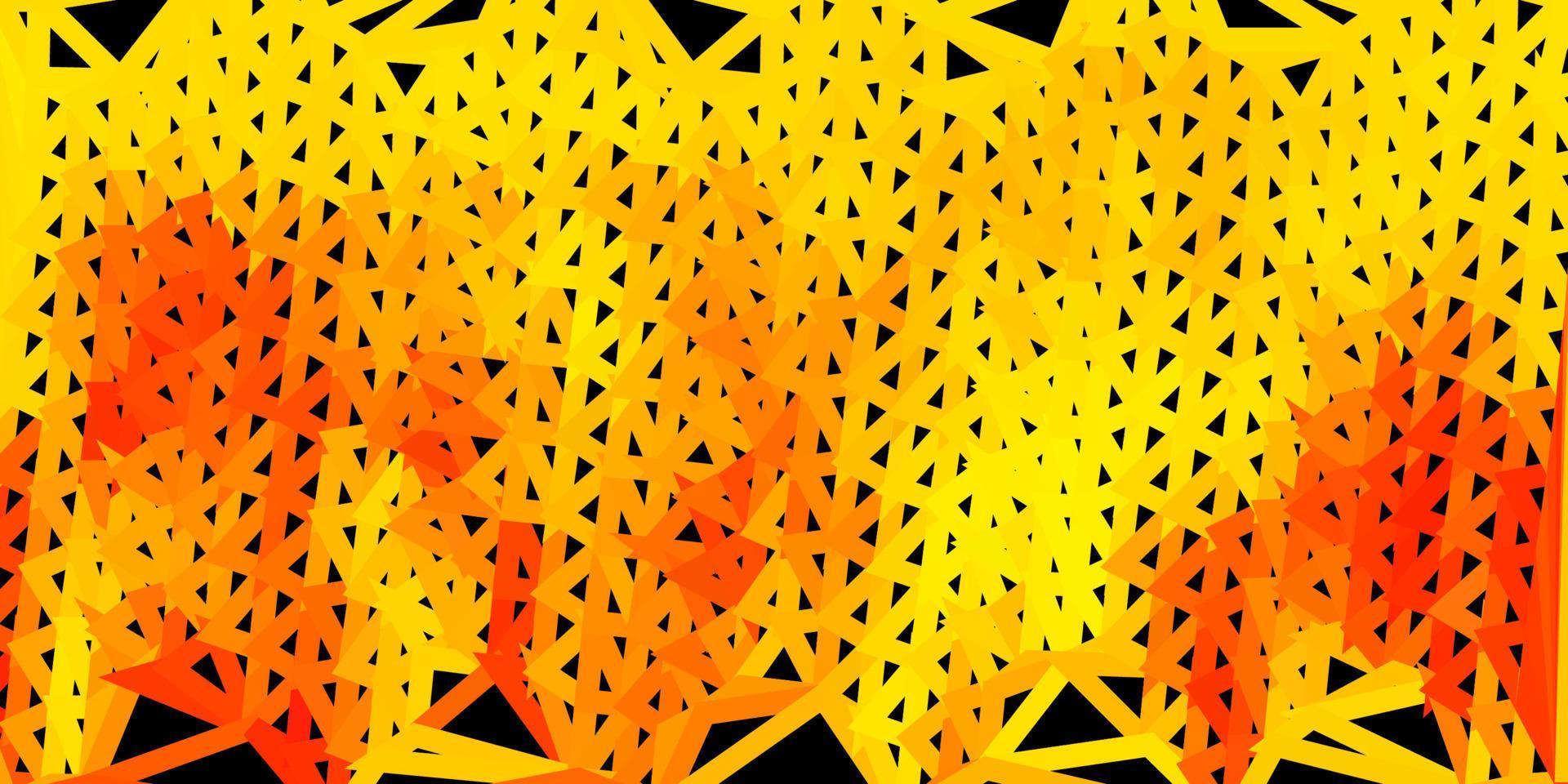 donker geel vector abstract driehoek achtergrond.