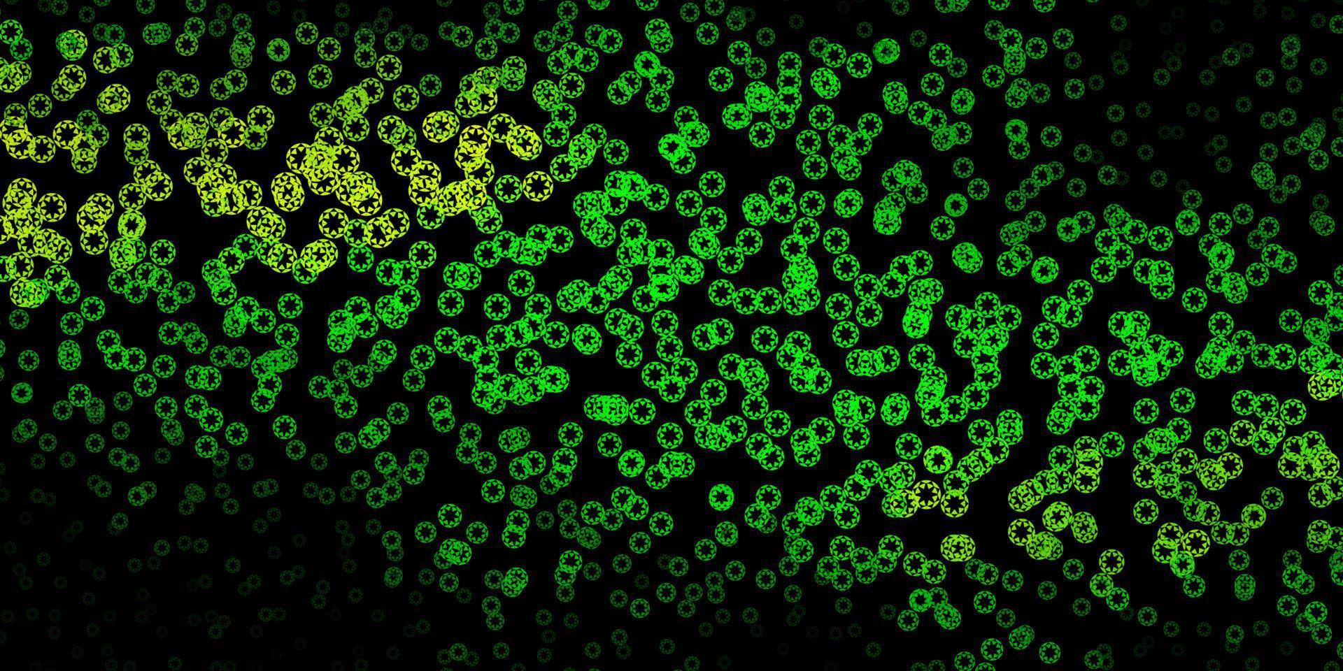 donkerblauwe, groene vectorlay-out met cirkelvormen. vector