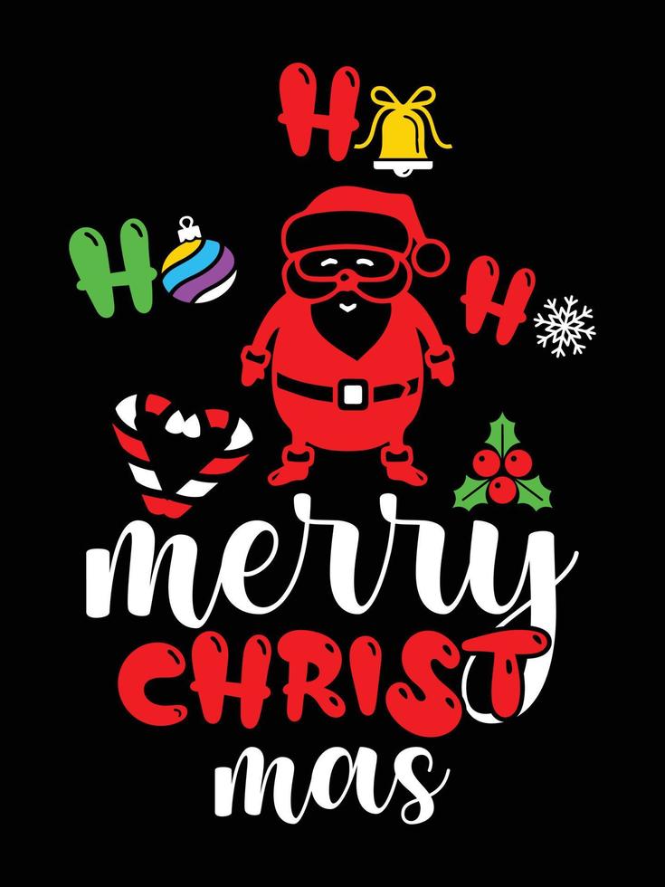 Kerstmis belettering typografie kleding jaargangen Kerstmis t-shirt ontwerp Kerstmis handelswaar ontwerpen vector