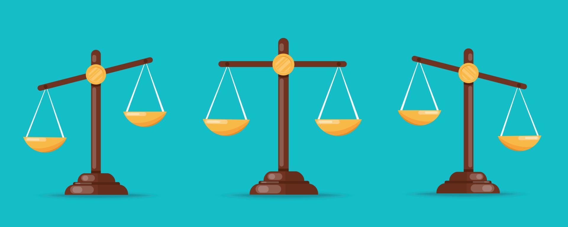 gerechtigheid schaal rechtbank symbool vector illustratie