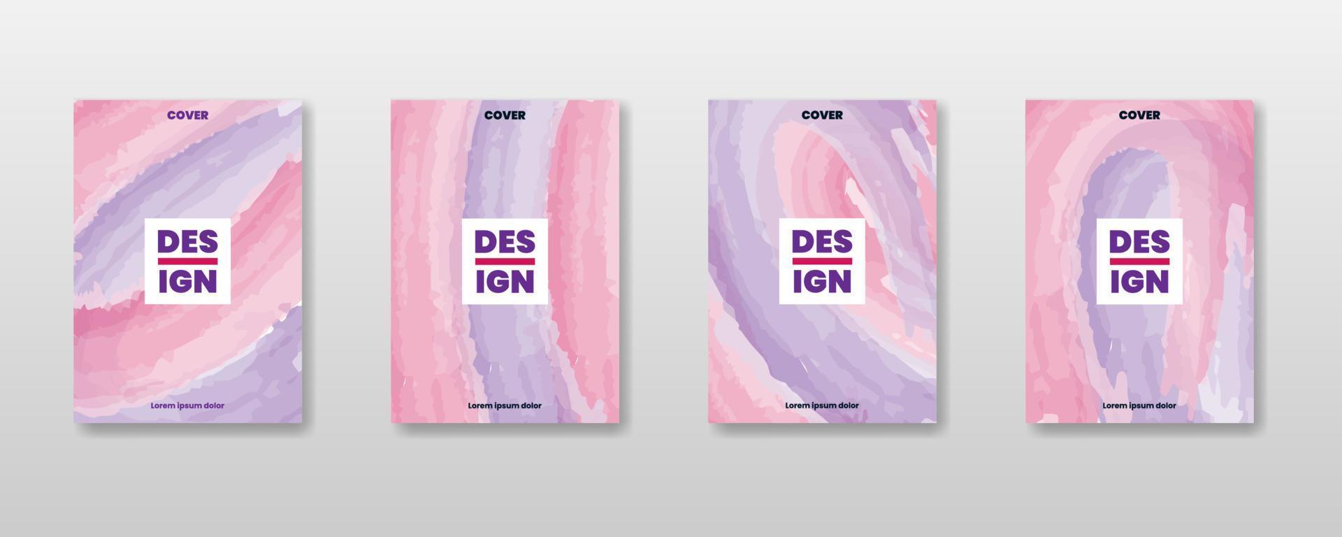 water kleur bedrijf boek Hoes ontwerp sjabloon in a4. aanpasbaar naar brochures, jaar- rapporten, tijdschriften, affiches, bedrijf presentaties, portefeuilles, flyers, spandoeken, websites. vector