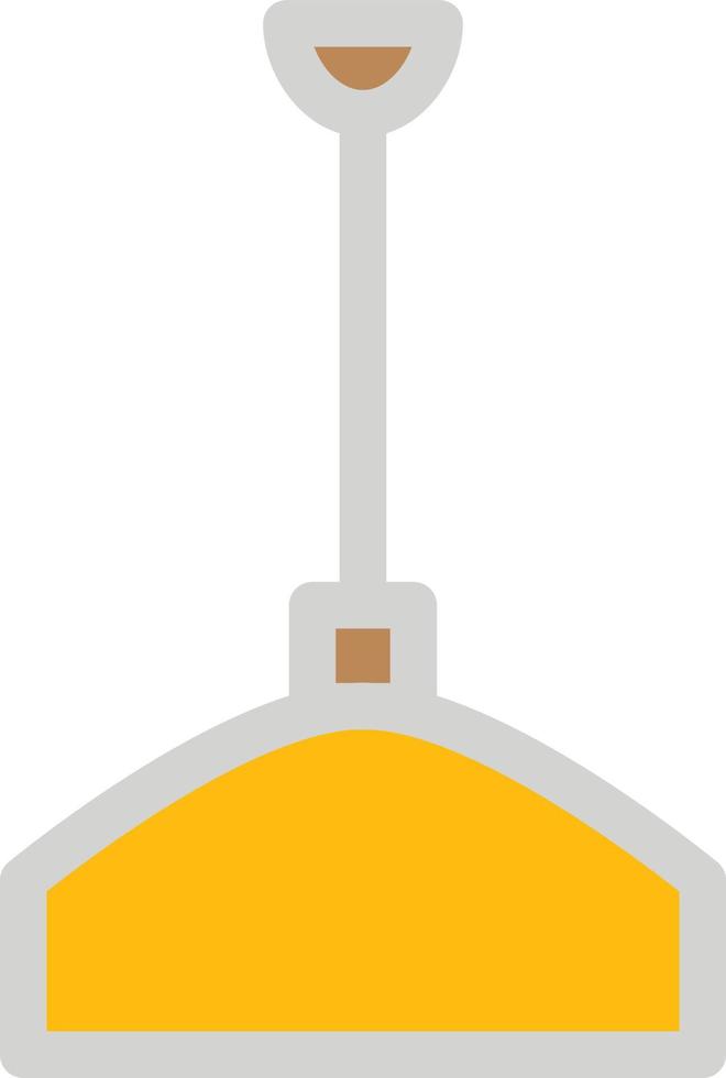 geel verlichting, illustratie, Aan een wit achtergrond. vector