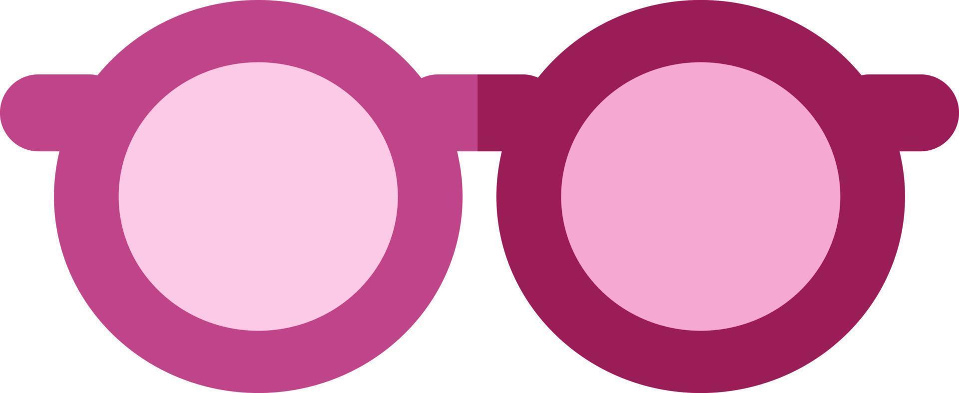 roze school- bril, illustratie, vector Aan een wit achtergrond.