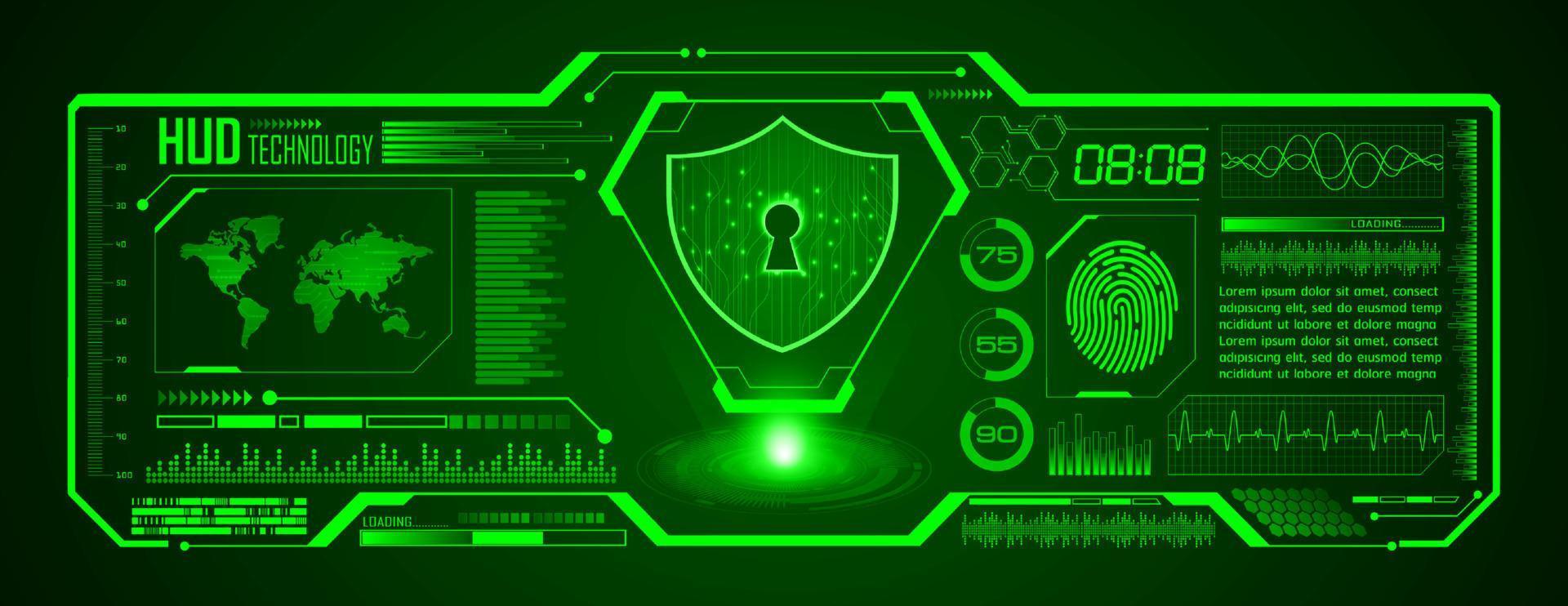 modern hud technologie scherm achtergrond vector