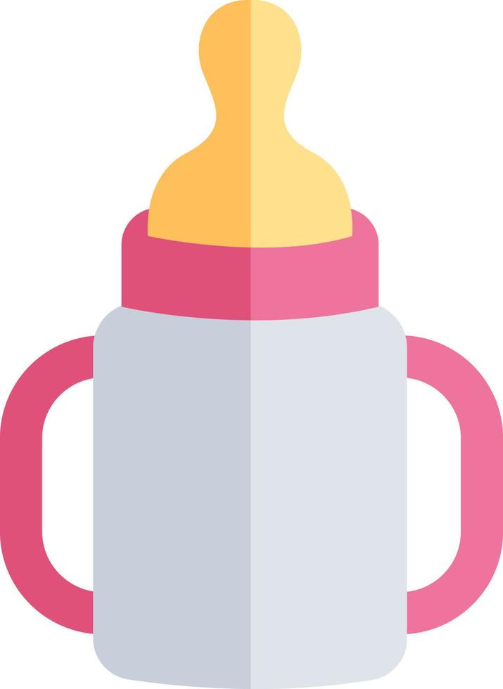 baby fles, illustratie, vector Aan wit achtergrond.