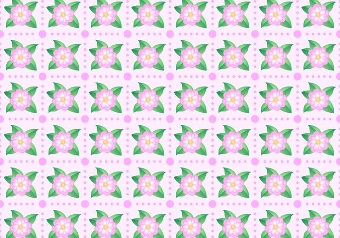 Gratis Camellia Pattern Vector