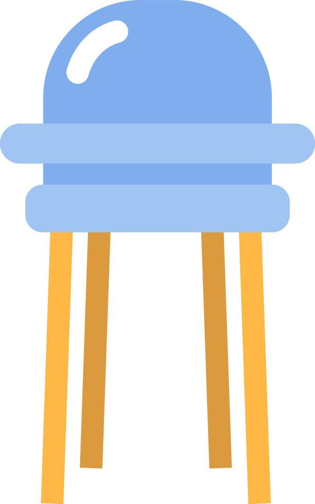 hoog stoel, illustratie, vector Aan een wit achtergrond