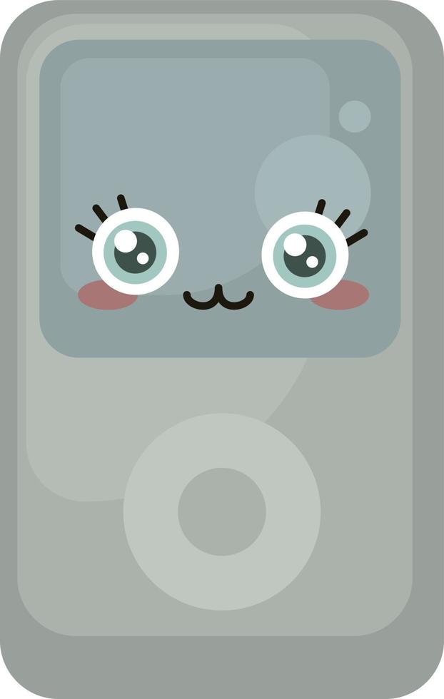 schattig mp3 , illustratie, vector Aan wit achtergrond