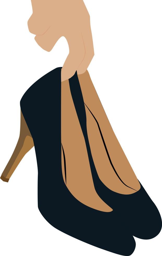 dames schoenen, illustratie, vector Aan wit achtergrond.