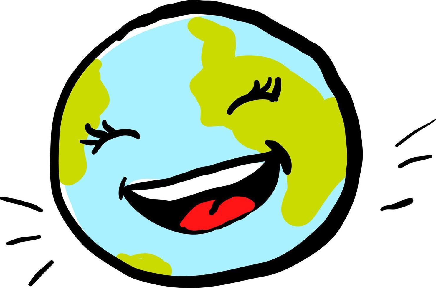 planeet aarde, illustratie, vector Aan wit achtergrond.