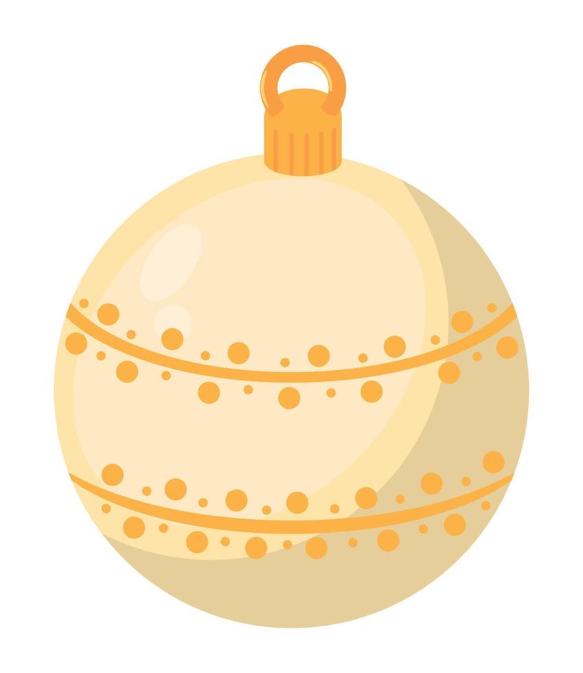 Kerstmis snuisterij bal vector