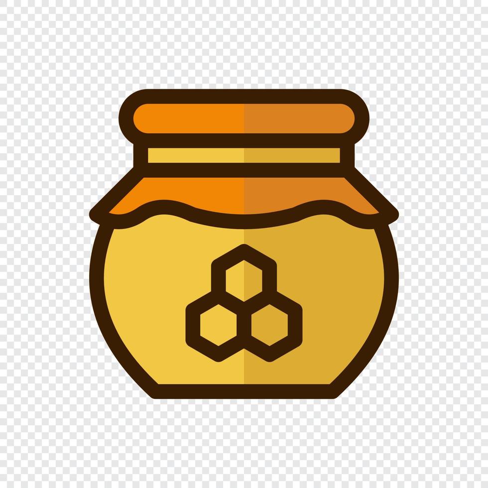 honing pot vector icoon. creatief meetkundig honing pot logo ontwerp. lineair honing pot icoon. vector illustratie