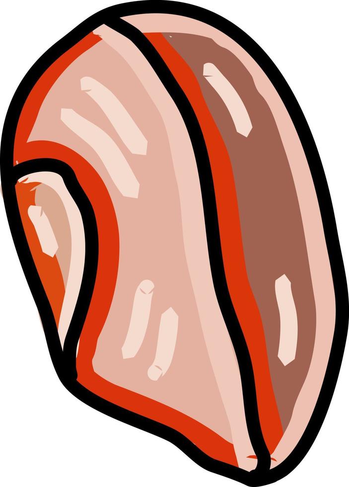 rood aardappel tekening, illustratie, vector Aan wit achtergrond.