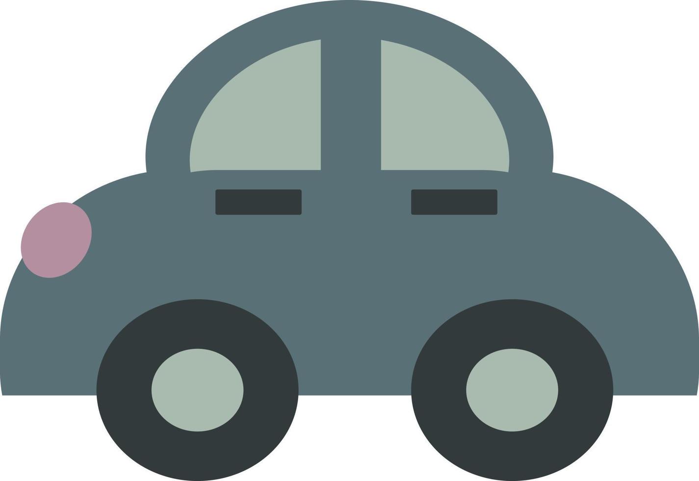 klein auto, illustratie, vector Aan wit achtergrond.