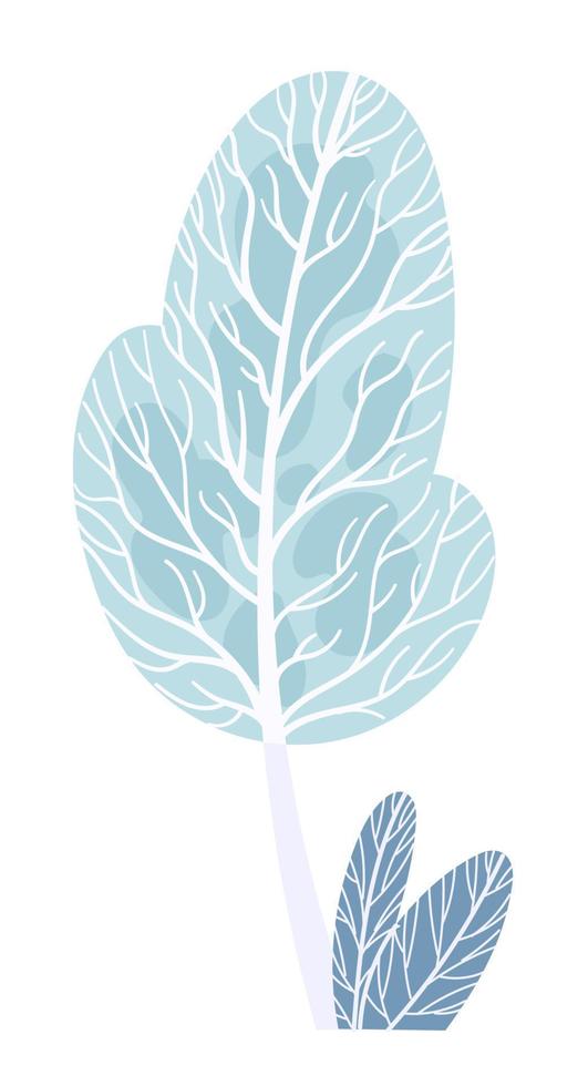 winter bomen sneeuw gedekt kronen vector illustratie