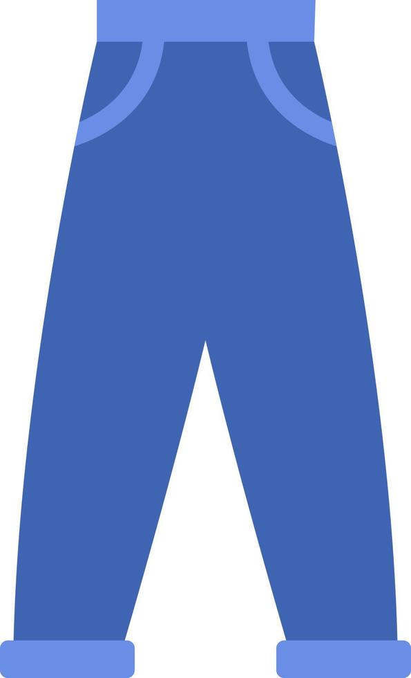 blauw broek, illustratie, vector Aan wit achtergrond.