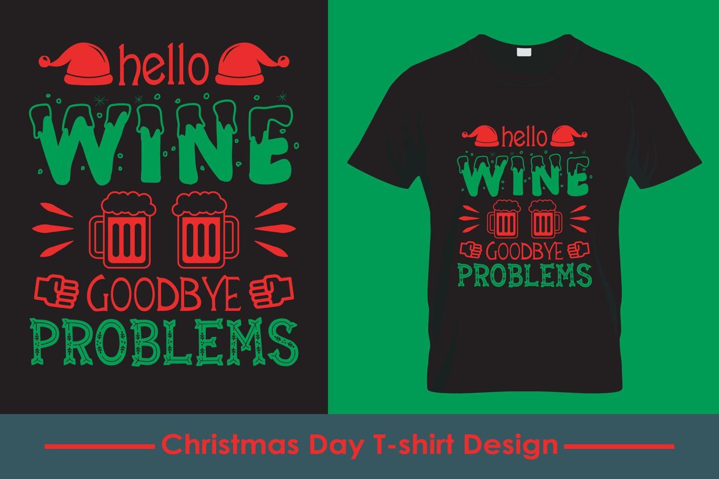 vrolijk Kerstmis en wijn minnaar t shirt. vakantie Kerstmis t-shirt ontwerp. typografie vector ontwerp. pro vector