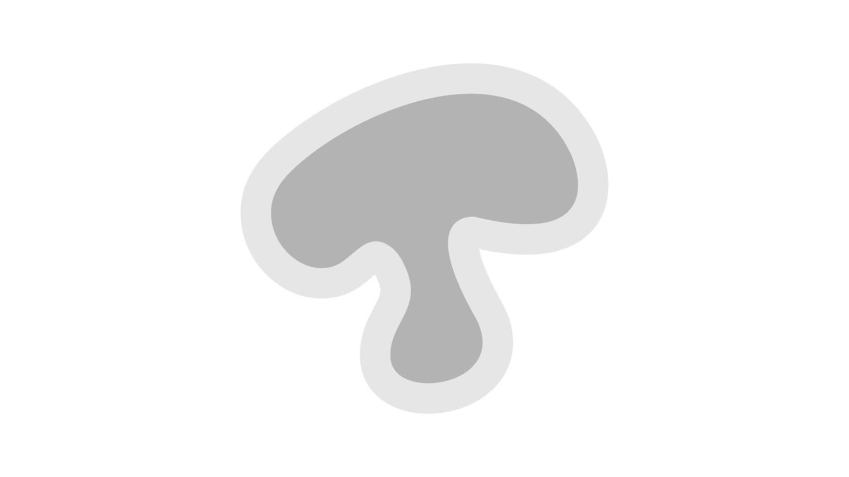 champignons Aan een wit achtergrond, vector illustratie. een stuk van champignon in een snee. champignons met een wit-grijs kap. kruiderij voor pizza. voorbereiding voor groente stoofpot