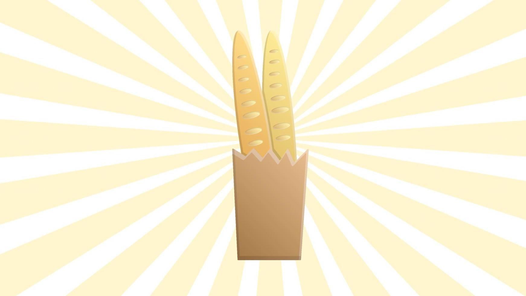 vector ontwerp van brood en baguette icoon. reeks van brood en zak voorraad vector illustratie