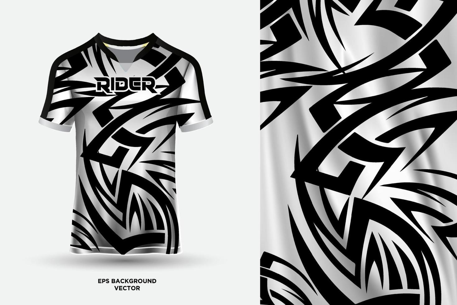 modern t overhemd Jersey ontwerp geschikt voor sport, racen, voetbal, gaming en e sport- vector