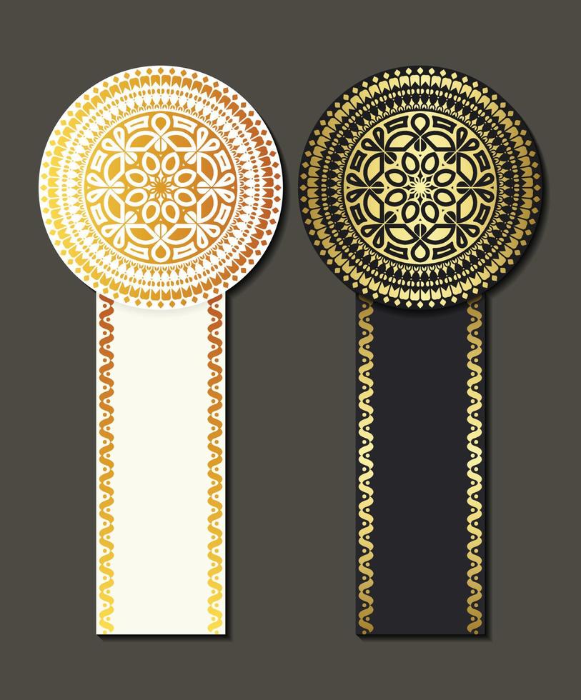 luxe mandala decoratief bannerontwerp vector