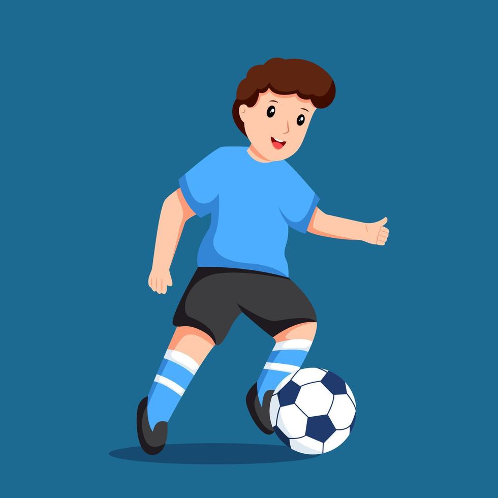 Amerikaans voetbal speler jongen karakter ontwerp illustratie vector