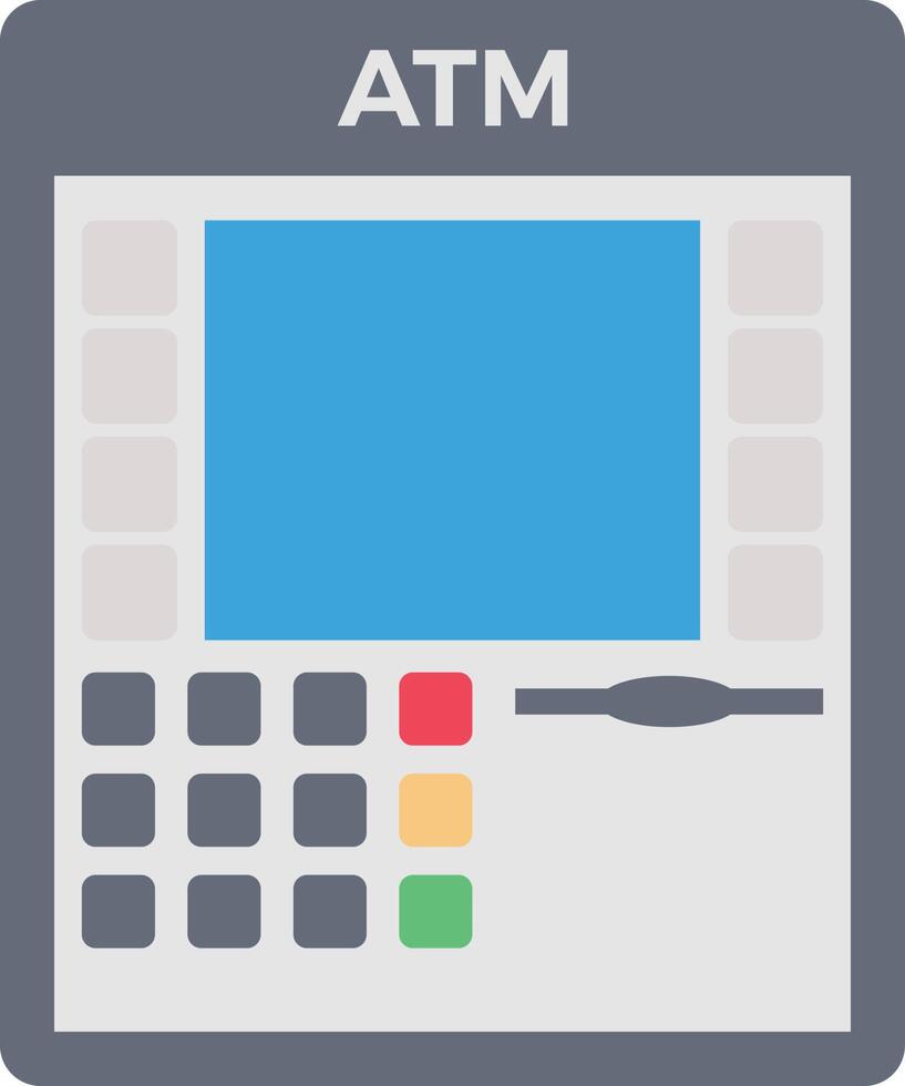 atm vectorillustratie op een background.premium kwaliteit symbolen.vector pictogrammen voor concept en grafisch ontwerp. vector