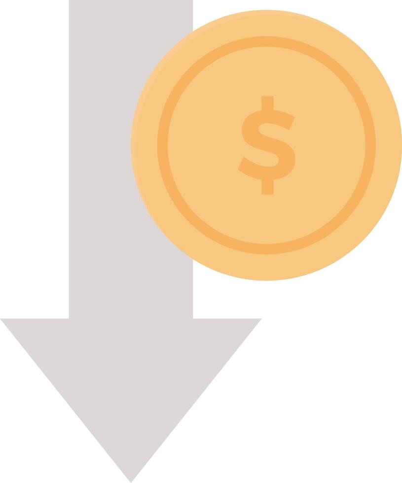 verminderen dollar vector illustratie Aan een achtergrond.premium kwaliteit symbolen.vector pictogrammen voor concept en grafisch ontwerp.