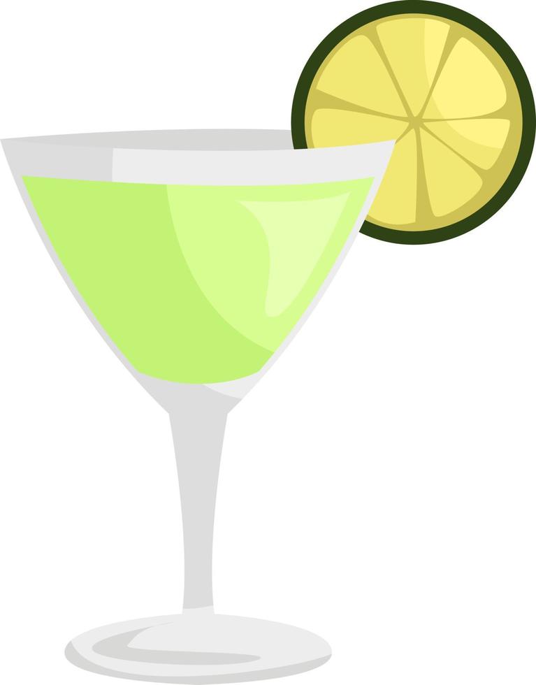 gimlet cocktail, illustratie, vector Aan wit achtergrond